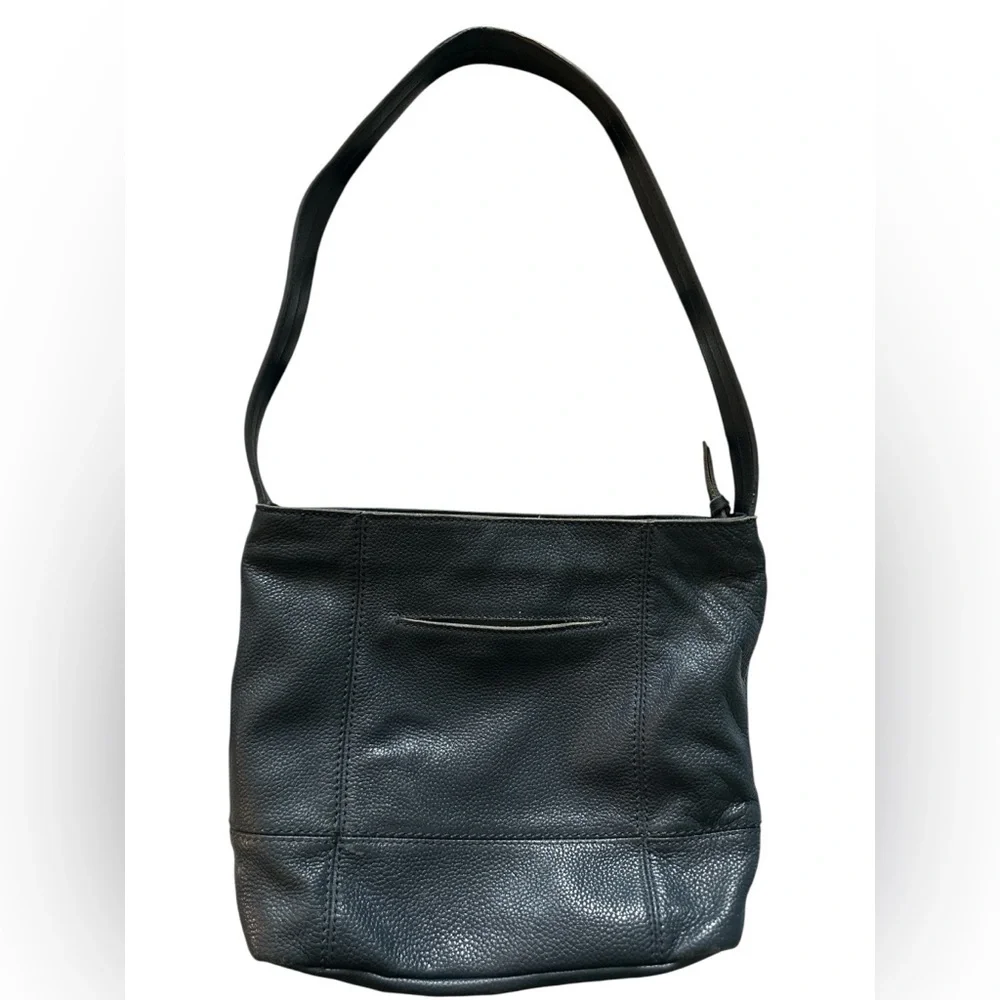 The Sak De Young Style Leather Hobo Bag Purse Indigo Dark Blue - Picture 2 of 8